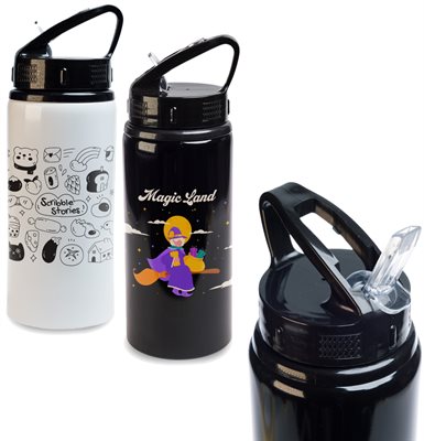 500ml Toledo Drink Bottle Flip Straw Lid