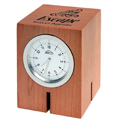 Analog Wood Desk Clock