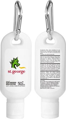 Coogee 60ml SPF50 Sunscreen Lotion With Carabiner
