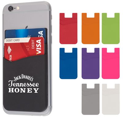 Deming Dual Pocket Silicone Phone Wallet