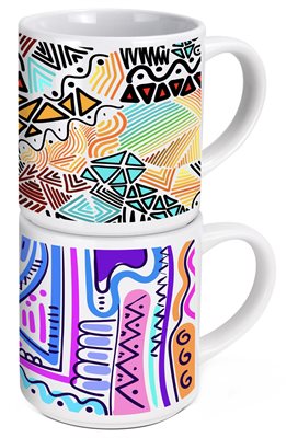 Full Colour Stackable Coffee Mug