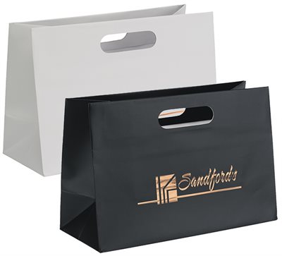 K1G Medium Boutique Dye Cut Handle Shopping Bag