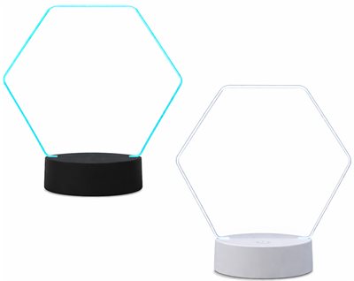 Light-Up Large Hexagon Shaped Award