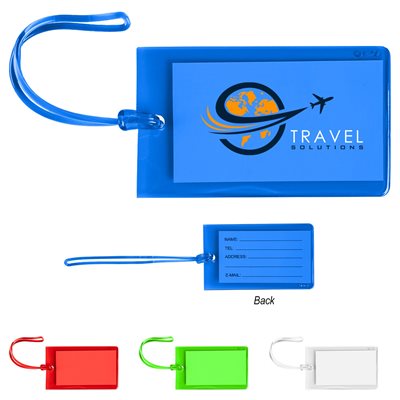 Lucent Translucent PVC Luggage Tag