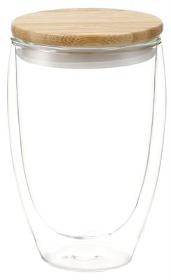 Makalo Glass Cup with Bamboo Lid