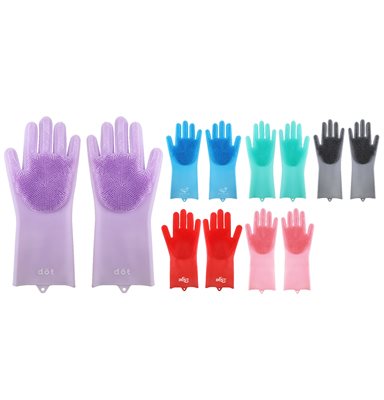 Silicone Cleaning Brush Glove