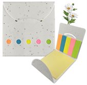 Floral Flair Plantable Sticky Note Pad