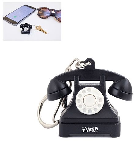 Tante oplichterij pianist Printed Telephone Ring Sound Keyrings have a push-in keychain.