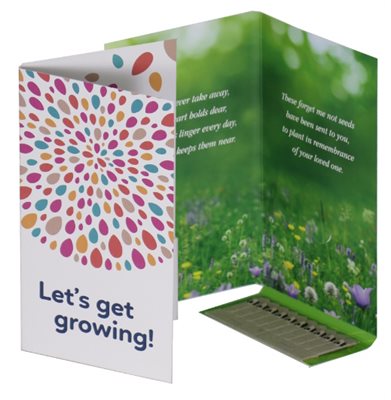 10 Seed Stick Pack Greeting Card
