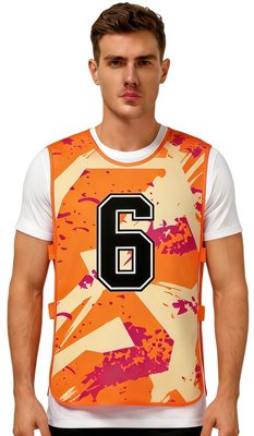 100% Polyester Sublimated Micro Mesh Training Bib With Strap