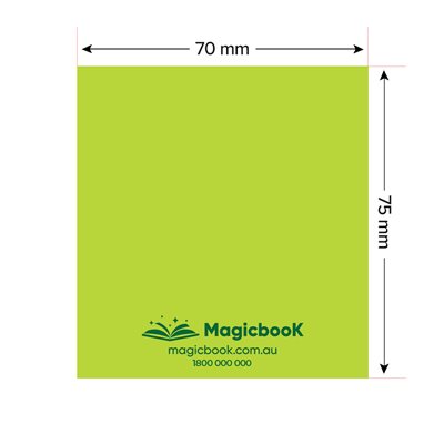 100 Sheet Coloured 70x75mm Sticky Note Pad