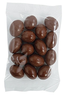 100gm Chocolate Almonds Cello Bag