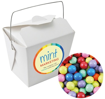100gm Chocolate Balls Mixed Colours White Noodle Box