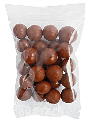 100gm Chocolate Malt Balls Cello Bag