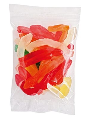100gm Gummy Snakes Cello Bag