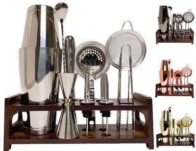 12 Piece Deluxe Bar Set With Stand