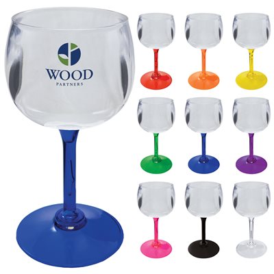 12oz Clear Acrylic Plastic Standard Stem Goblet