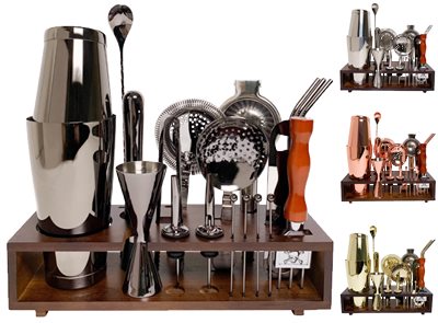 20 Piece Deluxe Bar Set With Stand