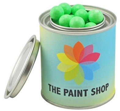 200gm Chocolate Balls Corporate Colours 250ml Paint Tin