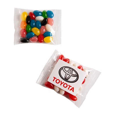 25gm Jelly Beans Mixed Colours Cello Bag
