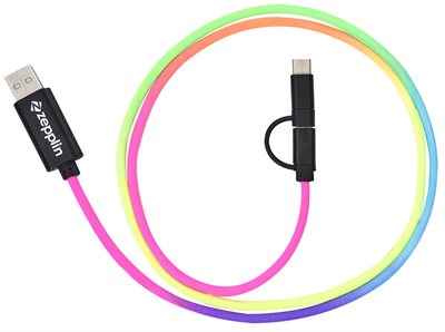 3 In 1 Colourful Charging Cable