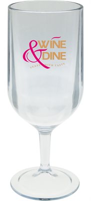 3oz Clear Polystyrene Plastic Sampler Stemmed Wine Glass