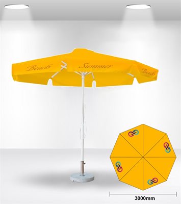 3x3m Round Budget Market Umbrella