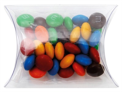 40gm M&Ms Clear Pillow Box