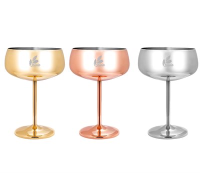 450ml Stainless Steel Cocktail Coupe Glass
