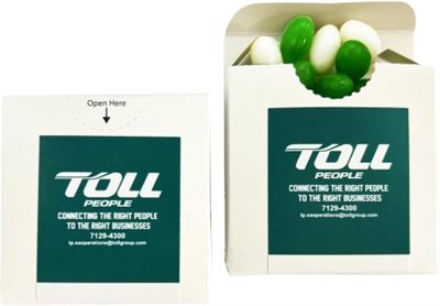 50g Jelly Beans In Flip Top Box