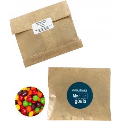 50g Skittles In Kraft Paper Bag