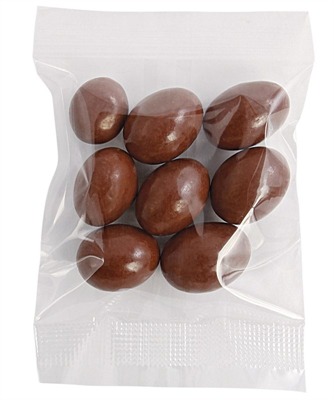 50gm Chocolate Almonds Cello Bag