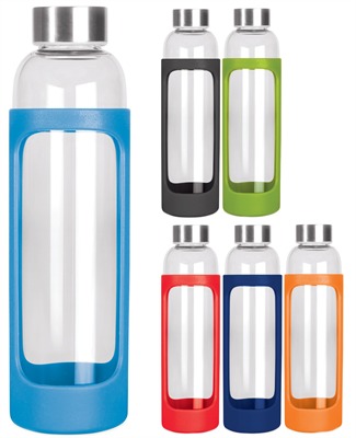 600ml Glass Bottle With Silicone Sleeve