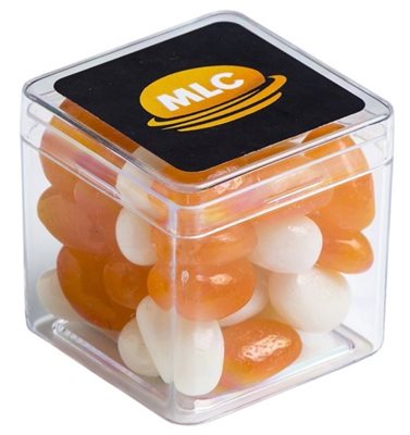 60gm Hard Plastic Cube Jelly Beans
