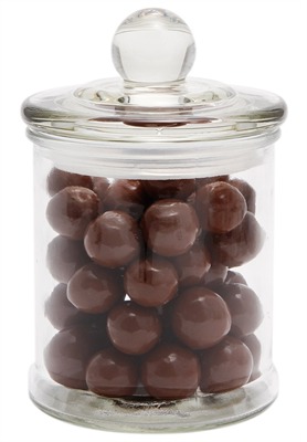 75gm Chocolate Malt Balls Apothecary Jar