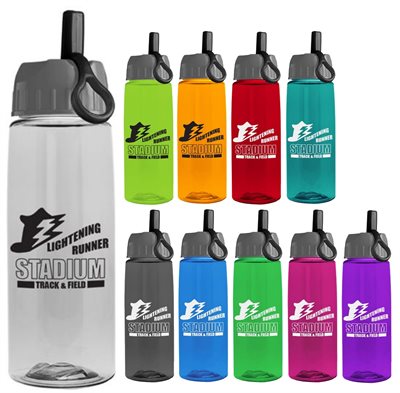 770ml Ally Tritan Renew Drink Bottle With Ring Straw Lid