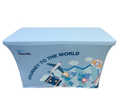 8ft Zippered Stretch Full Colour Tablecloth