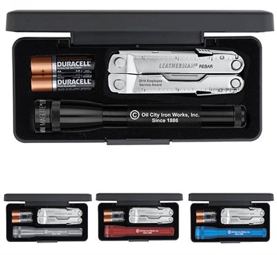 "AA" Mini LED Maglite® & Leatherman® Rebar Gift Set