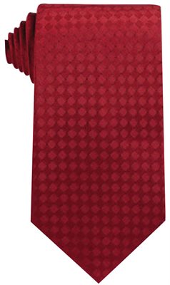 Aberdeen Polyester Tie In Red