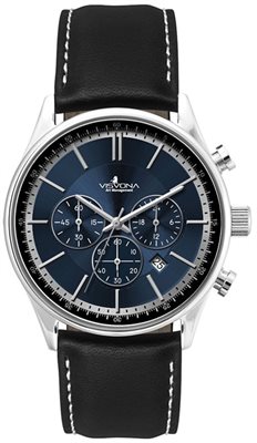 Athena Blue Sunray Dial Chronograph