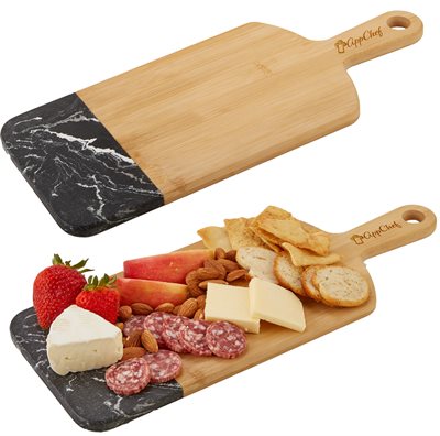 Bamboo & Marble Serving Board