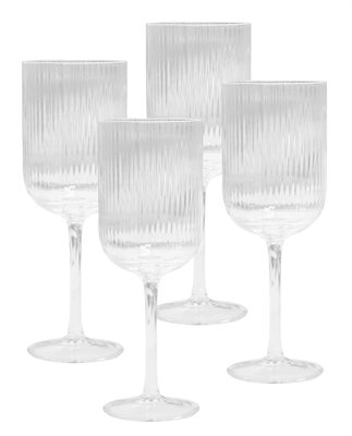 Bellisimo Ribbed Wine Glass Set