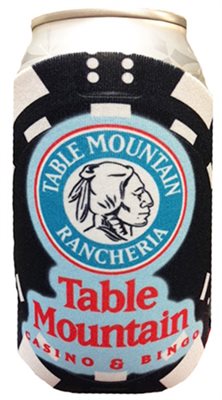 Black Poker Chip Theme Stubby Holder