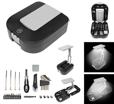 BrightWork 30 Piece Tool Kit With Light