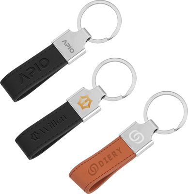 Caprice PU Leather Metal Keyring