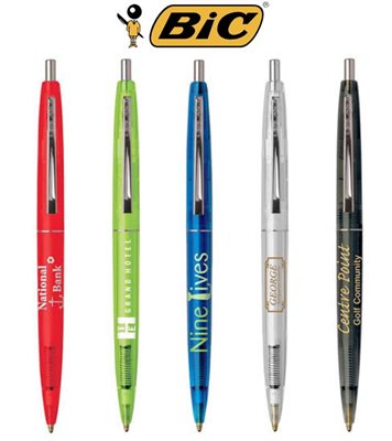 Clear Clics BIC Pen