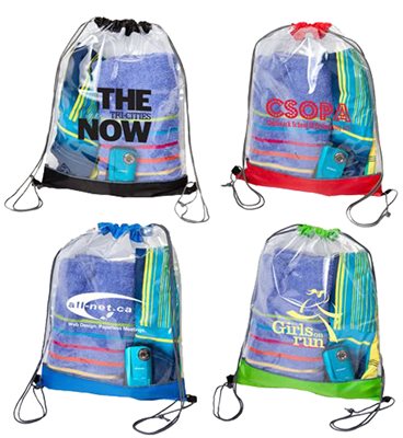 Clearview PVC Drawstring Bag