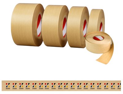 CMYK Printed Water Activated Gummed Reinforced Kraft Paper Tape
