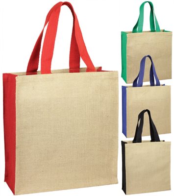 Colour Jute Shopping Bag