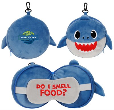 Comfort Pals Shark Pillow With Sleep Mask